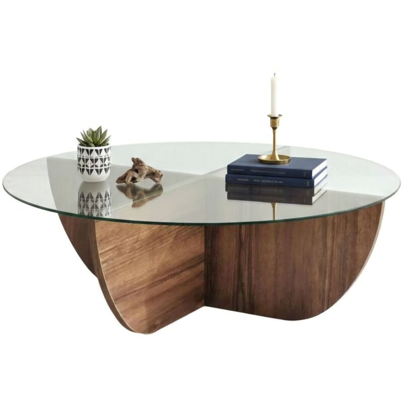 Tavolino da caffè moderno a LED, lucido, con contenitore, 2 cassetti, 104x54x46 cm, Nero | Leroy Merlin