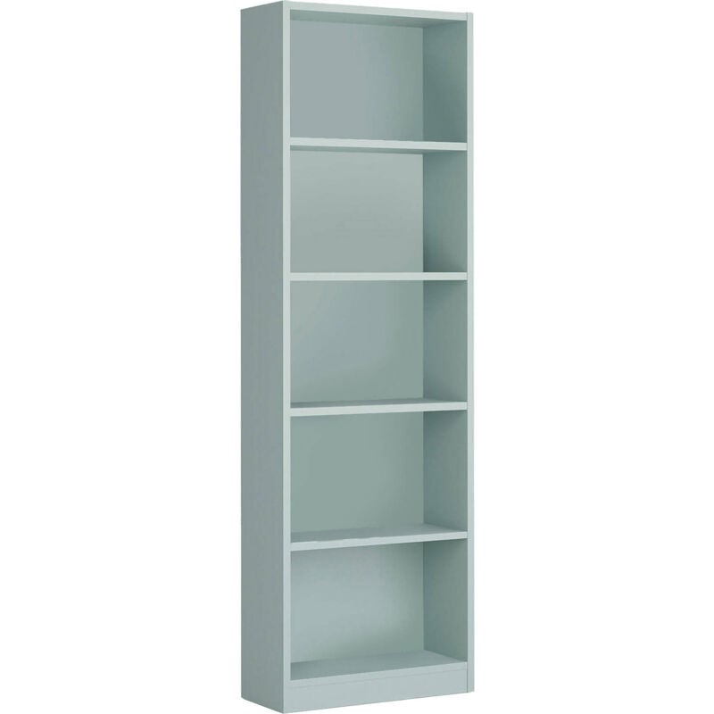 WeHome - libreria verticale da parete 6 ripiani libreria salvaspazio design  moderno 80 x 192 x 25 cm struttura in legno melaminico spessore 15 mm pann