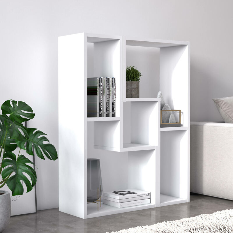 7 Cube Storage Organizer, scaffale da parete in legno a 3 ripiani libreria  moderna libreria aperta in piedi per soggiorno, camera da letto - AliExpress