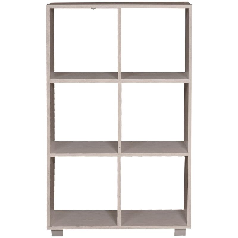 Libreria a 4 ripiani, Scaffale semplice per Libri, Libreria portaoggetti da  ufficio, cm 79x34h188, colore Cemento, Con imballo rinforzato