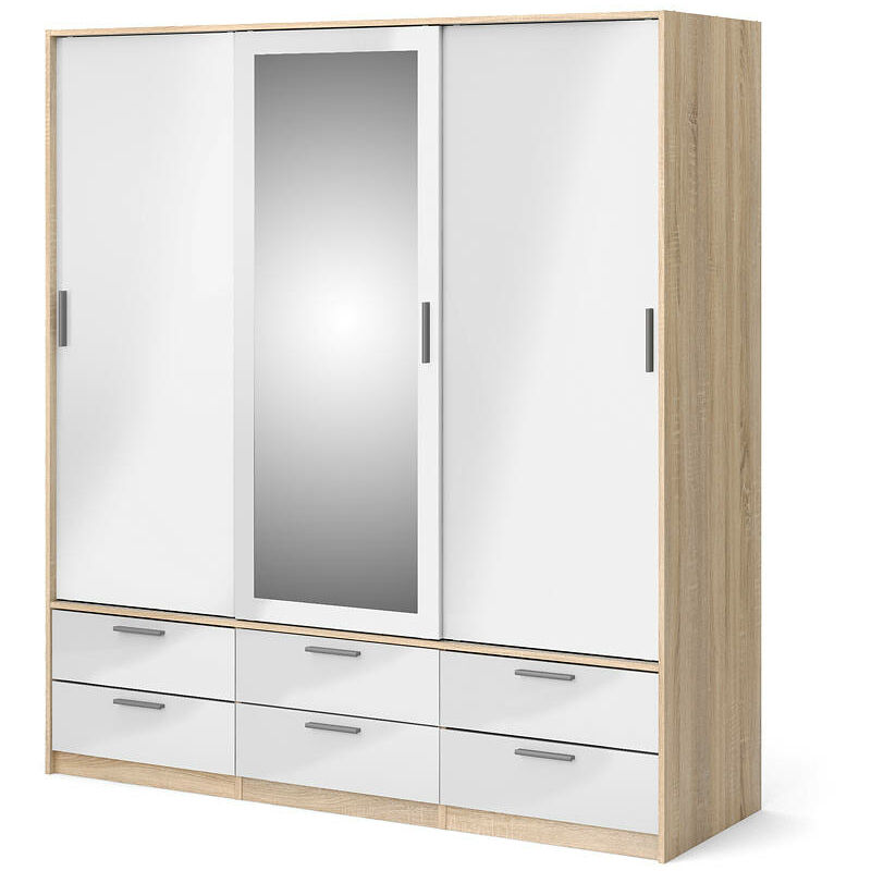 Il numero 1 del risparmio-GAIA MOBILE CON 8 VANI A CUBO E 2 CASSETTI 60 X  30 X 120 CM COLORE BIANCO