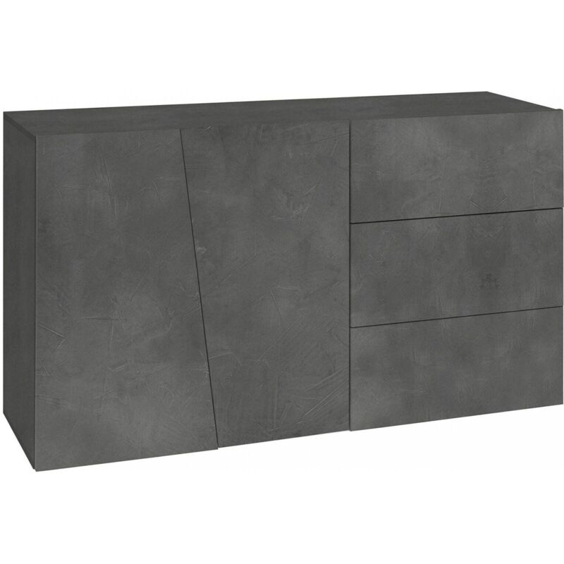 Il numero 1 del risparmio-CREDENZA STILE INDUSTRIALE VINTAGE IN LEGNO E METALLO CON 1 CASSETTO