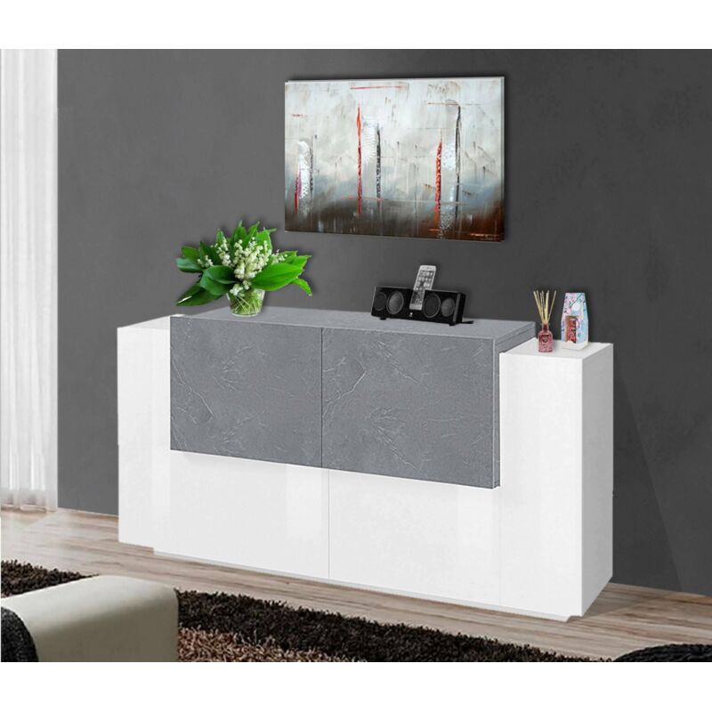 Dmora - Credenza Weddell, Buffet da soggiorno, Madia da salotto