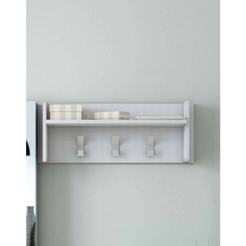 Mobile da ingresso Dhasi, Entratina reversibile con specchio, Mobile per  atrio con cassetto, Svuotatasche per appartamenti, 95x26h69 cm, Bianco e  Rovere