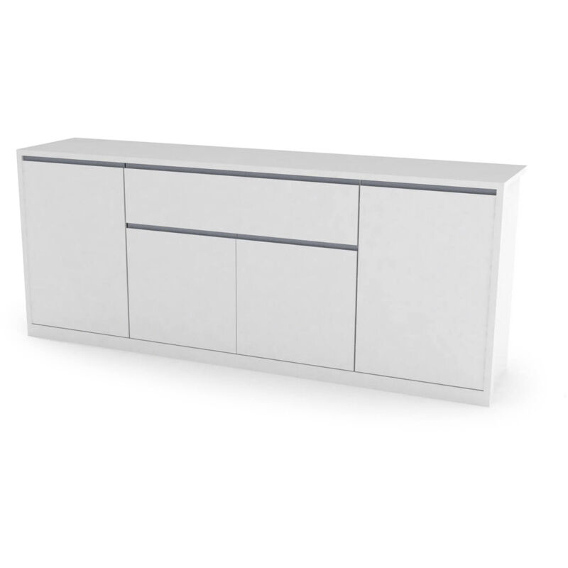 Dmora - Credenza Deram, Madia da cucina a 4 ante e 1 cassetto