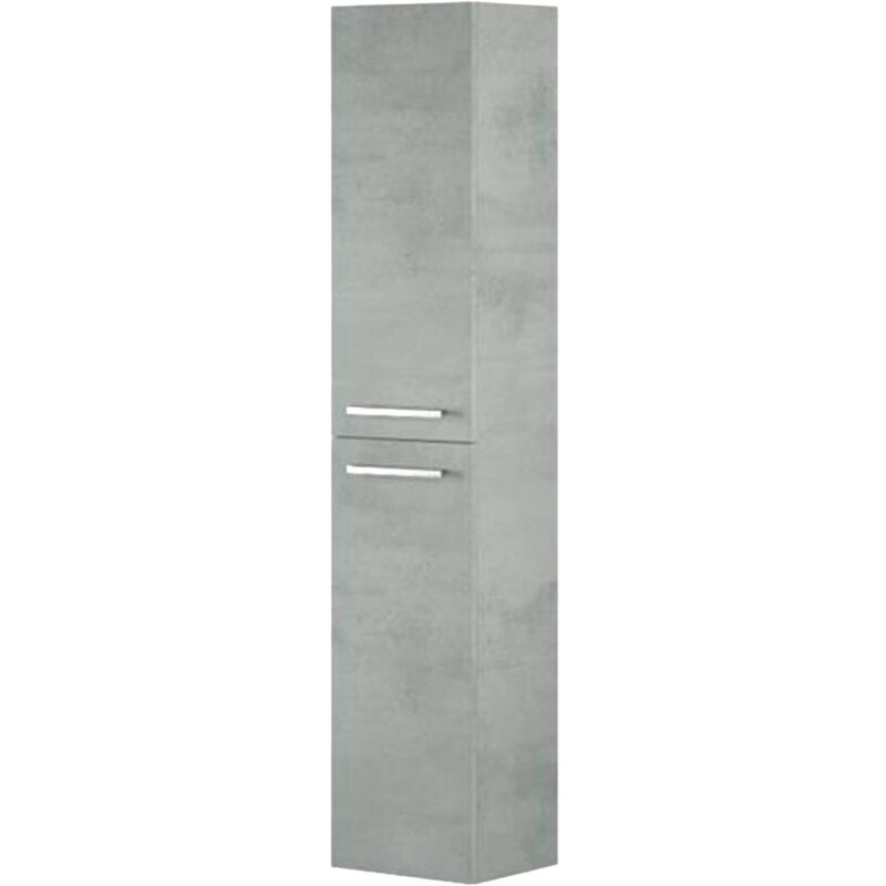 Dmora - Colonna bagno Dabado, Mobile a colonna per bagno a 2 ante, Armadio  pensile sospeso con 2 ripiani, 30x25h150 cm, Grigio cemento