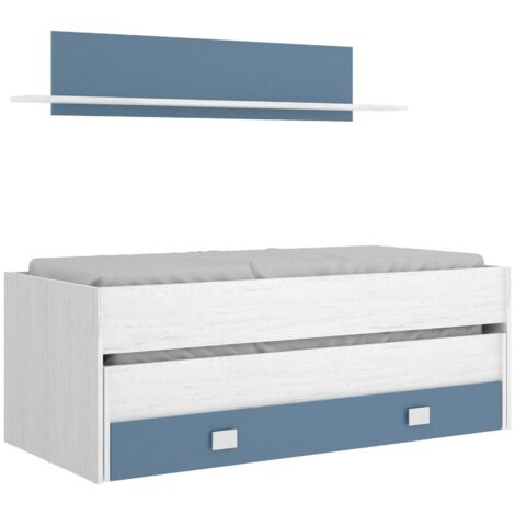 Letto Singolo Moderno Struttura Letto Giroletto Per Bambini Con Cassetti In Pino Massello 90x200 Cm Itd96004 Marrone 70447740