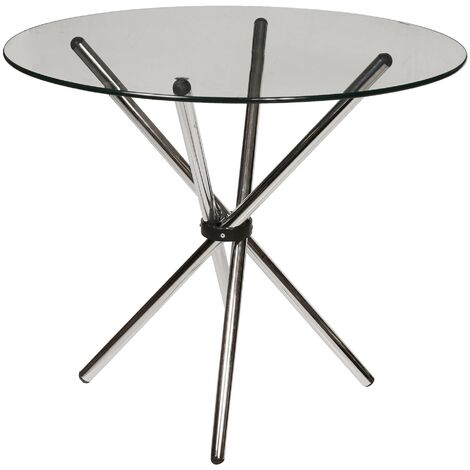 Piano Tavolo Rotondo In Vetro Temperato SKM | Diametro 500mm | Spessore 8mm | Trasparente - Foto 6