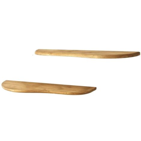 Mensola Galleggiante In Quercia Massello – 60x15 Cm, Carico 40 Lbs, Per Salotto, Cucina E Ufficio