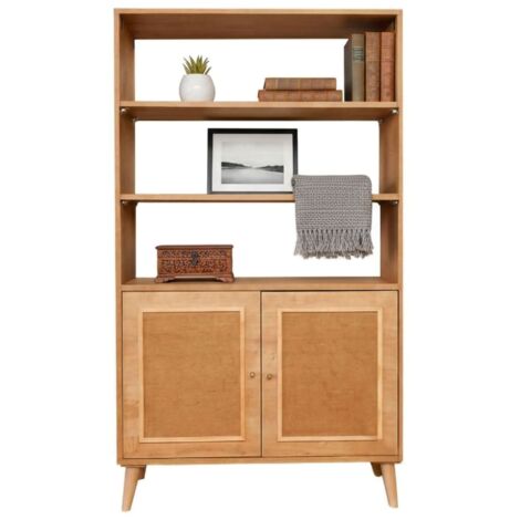 Libreria Hamal 90x20x156 Cm In Effetto Quercia - Scaffale Per Libri Ufficio Casa