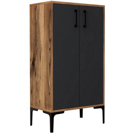 Scarpiera Algedi In Rovere - Mobile Portascarpe Da Ingresso 110x43 Cm - Foto 7