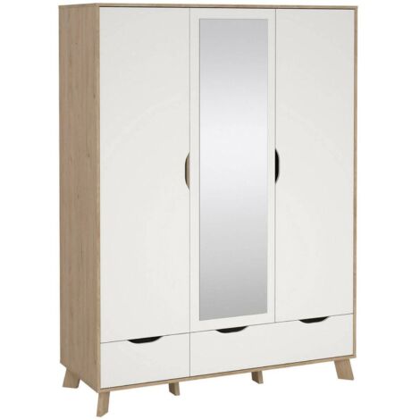 Dmora - Guardaroba 2 ante Arci, Mobile camera da letto, Cabina armadio