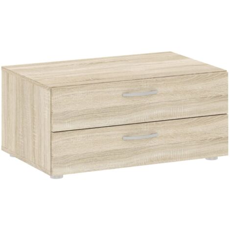 Dmora - Cassettiera Limerick, Settimino multiuso, Comò camera da letto, Mobile con cassetti, 74x52 h35 cm, Rovere
