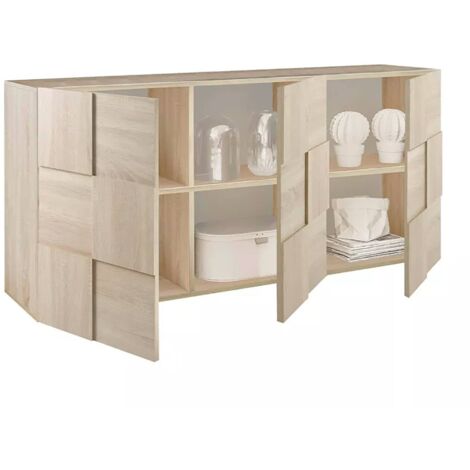Mobile Credenza 4 Ante 180 Olmo Con Ripiani Madia Buffet Da Soggiorno Moderna | Leroy Merlin