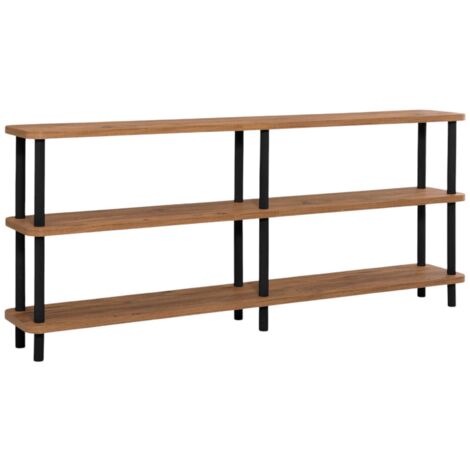 Libreria Hamal 90x20x156 Cm In Effetto Quercia - Scaffale Per Libri Ufficio Casa - Foto 10