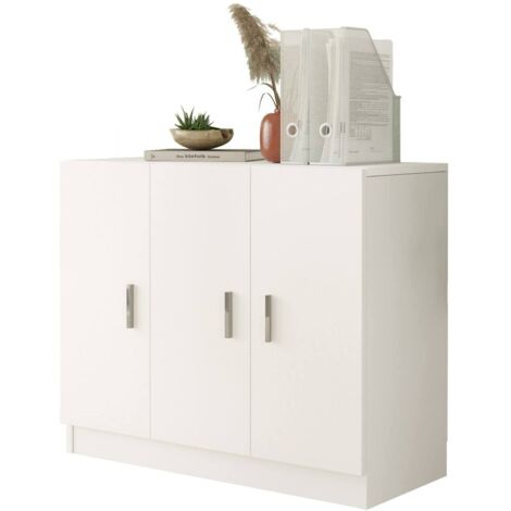 Scarpiera Dmora Samar 5 Ante - Portascarpe Salvaspazio 73x15x180 Cm, Bianco, Made In Italy, Multiuso Per Ingresso E Corridoio