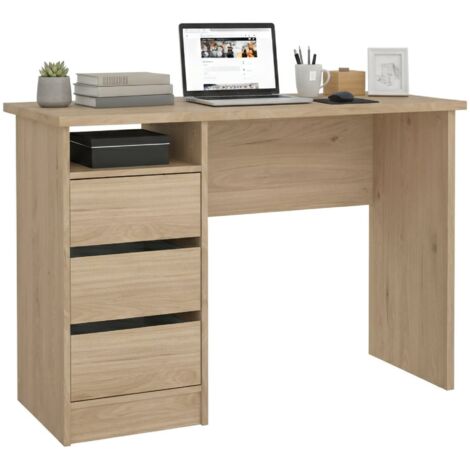 Scrivania Mobile Per PC VidaXL 100x50x76 Cm Grigio Cemento - Con Armadio Integrato, In Truciolato