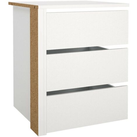 Cassettiera Drobac, Settimino multiuso, Comò camera da letto, Mobile con cassetti, 51x40 h70 cm