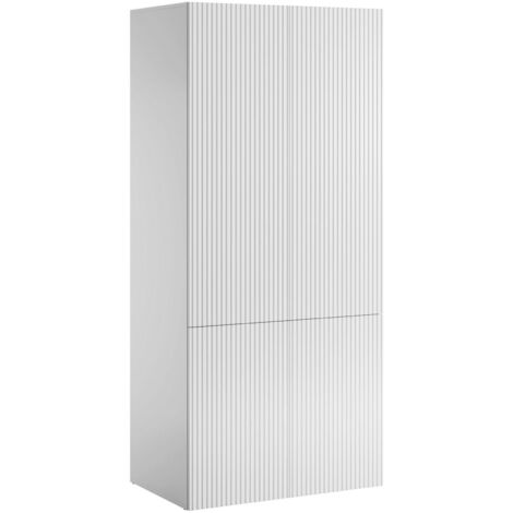 Costway Mobile bagno alto con 2 ante 5 vani, Colonna bagno da terra