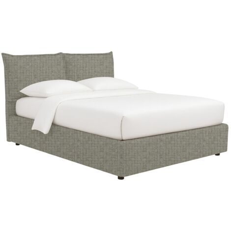 Talamo Italia Letto Matrimoniale Bonaria, Letto Contenitore Con Rivestimento In Ecopelle Apertura Frontale Con Materasso Cm 160x200 Incluso Bianco Nuovo Imballo 61388479