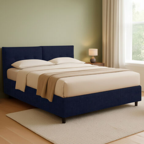 Letto Piazza e Mezza Leeds, Sfoderabile, Contenitore Made in Italy ...