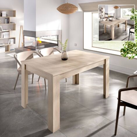 Tavolo Allungabile Midland Dmora - Da 140 A 190cm, Bianco, Per Sala Da Pranzo - Foto 7