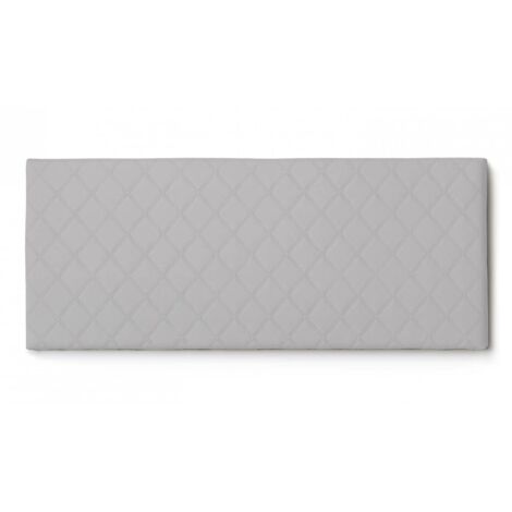 Talamo Italia Letto matrimoniale Cleopatra, Testata in ecopelle a muro, 100% Made in Italy, adatta a letto Matrimoniale, Cm 170x60, Bianco, con imballo rinforzato (1/4)