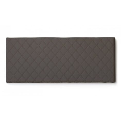 Talamo Italia Letto matrimoniale Cleopatra, Testata in ecopelle a muro, 100% Made in Italy, adatta a letto Matrimoniale, Cm 170x60, Tortora, con imballo rinforzato