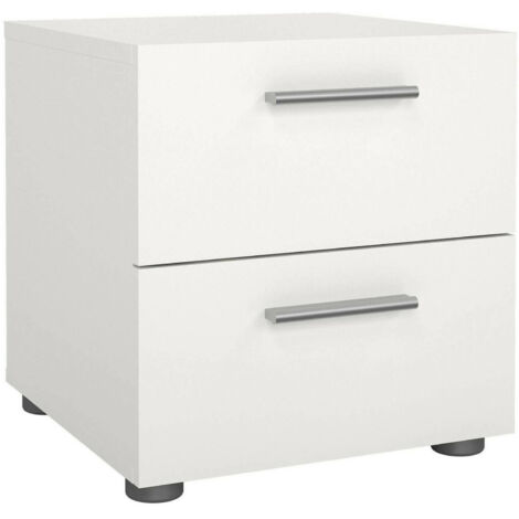 Colore Bianco Dmora Comodino con unanta cm 46 x 35 x 40
