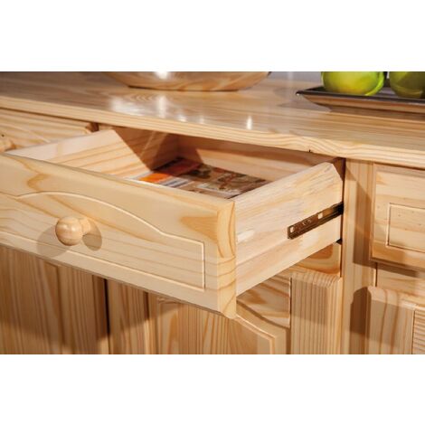 Farm 2 cassetti - Cubo componibile in legno massello in stile vintage