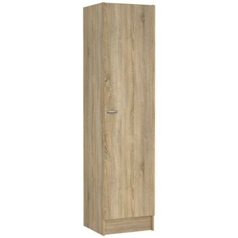 Dmora - Guardaroba grande Airone, Mobile camera da letto, Cabina armadio portabiti, Armadio appendiabiti, 49x47 h200 cm, Quercia
