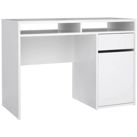 Scrivania Multiuso Callidora Dmora - Tavolo Ufficio Con Piano Lavoro In Effetto Quercia