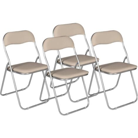 Dmora Set di sedie pieghevoli Antenore, Poltrona salvaspazio