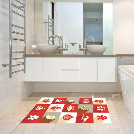 Doge Milano Passatoia da bagno, 100% Made in Italy, Tappeto antimacchia con  stampa digitale, Runner