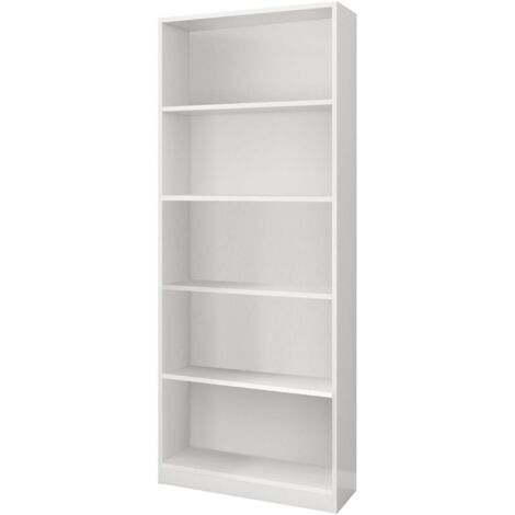 Libreria - Biblioteca Bianco 28x80x201h cm (1/5)