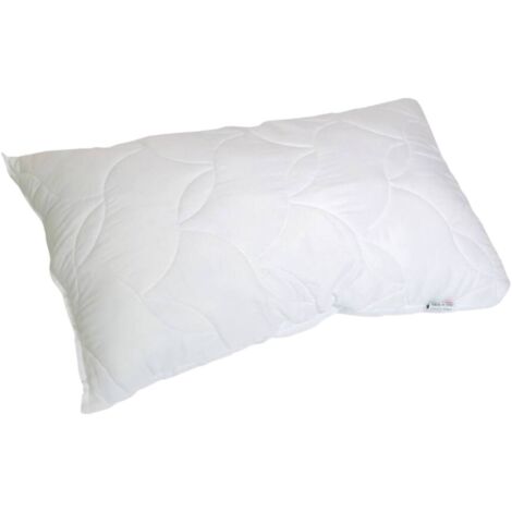 Talamo Italia Cuscino per letto, 100% Made in Italy, Guanciale in fiocco di Memory forato, Anallergico e Traspirante, 73x44xh14 cm, con imballo rinforzato (1/3)