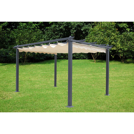 Top Telo Di Ricambio Per Gazebo Roma 3x4 In Poliestere Colore - 13