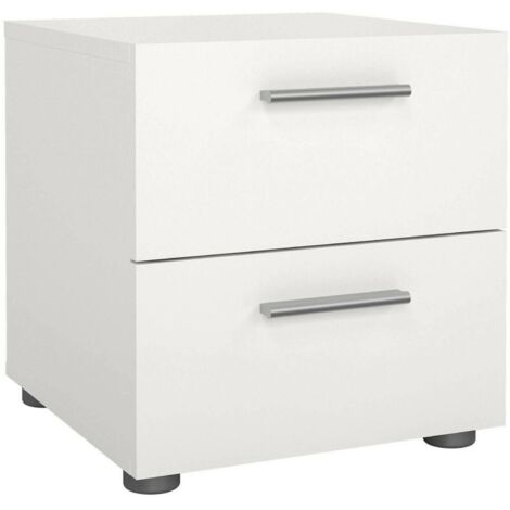 Comodino Camera da Letto - Tavolino da Salotto Bianco 35x35x55 cm in