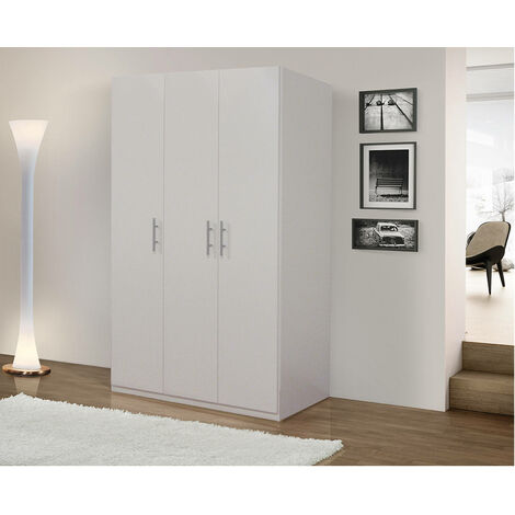 Armadio Guardaroba Swift 3 Ante Bianco - Made In Italy - Foto 2