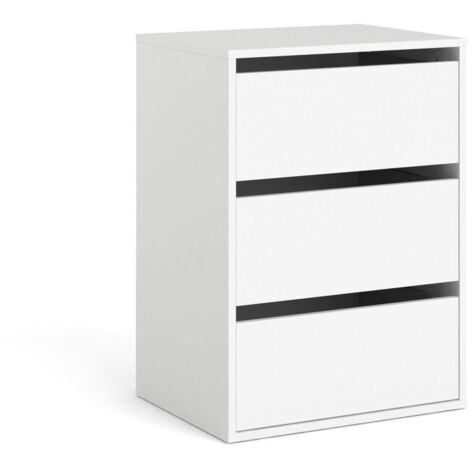 Dmora - Cassettiera Adonino, Settimino multiuso, Comò camera da letto, Mobile con cassetti, 51x40 h70 cm, Bianco (1/5)
