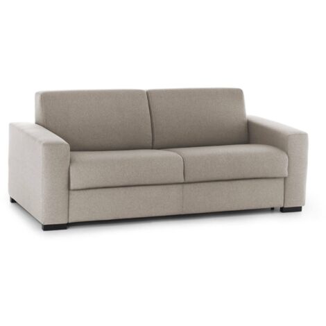Dmora – Divano letto 2 posti sfoderabile in tessuto poliestere – Made in Italy – Dimensioni 160x95 cm – Rete a doghe e materasso indeformabile (1/5)