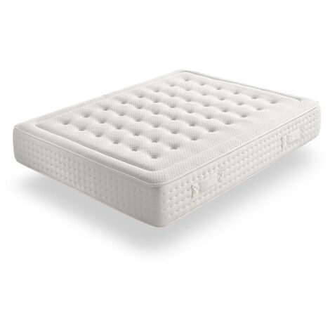 Dmora Materasso Luxury Relax singolo, Struttura con molle insacchettate,  Memory Foam e Gel, ortopedico e anatomico