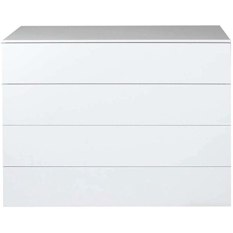 Cassettiera Newport 3 Cassetti - Comò Basso Moderno Per Camera, Bianco Opaco, 60x44x57 Cm - Foto 10