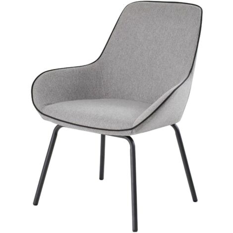 Set 6 Sedie Da Ufficio Pieghevoli Pro.Tec - Grigio, Struttura Metallo, Imbottite In Similpelle - Foto 10