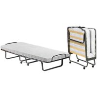 Talamo Italia - Letto pieghevole Deva, Brandina con rete 12 doghe, Materasso incluso, Lettino salvaspazio, 100% Made in Italy, 80x190h37 cm, Custodia protettiva su richiesta, con imballo rinforzato