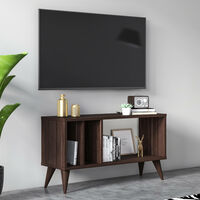 Dmora Mobile da soggiorno porta TV regolabile, cm 160 x 40 x 38, colore  noce e