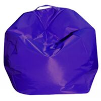 Dmora Pouf a sacco elegante, colore viola, Misure 65 x 50 x 65 cm