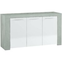 Credenza Bellevue, Madia moderna a 3 ante, Buffet da soggiorno