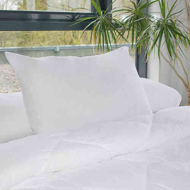 Oreiller en plumes d'oie blanches pour dormir, oreiller de lit doux avec  coque 100% coton, taille standard Queen, dos, dormeur latéral, 2 pièces -  AliExpress
