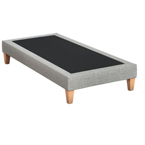 Sommier déco tapissier gris céleste - SOMEO 90x200 (1/5)